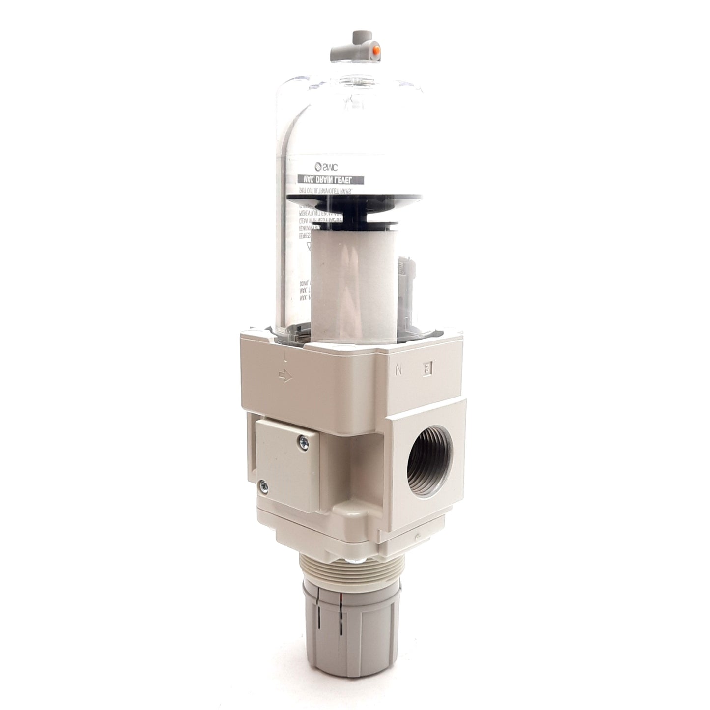 New SMC AW40K-N06-Z-B Filter Regulator, 7-125psi, 1/2in NPT, 5µm Filtration
