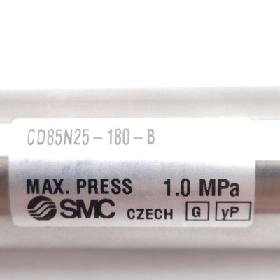 New SMC CD85N25-180-B Pneumatic Cylinder ø25mm Bore, 180mm Stroke, G1/8, 1.0MPa
