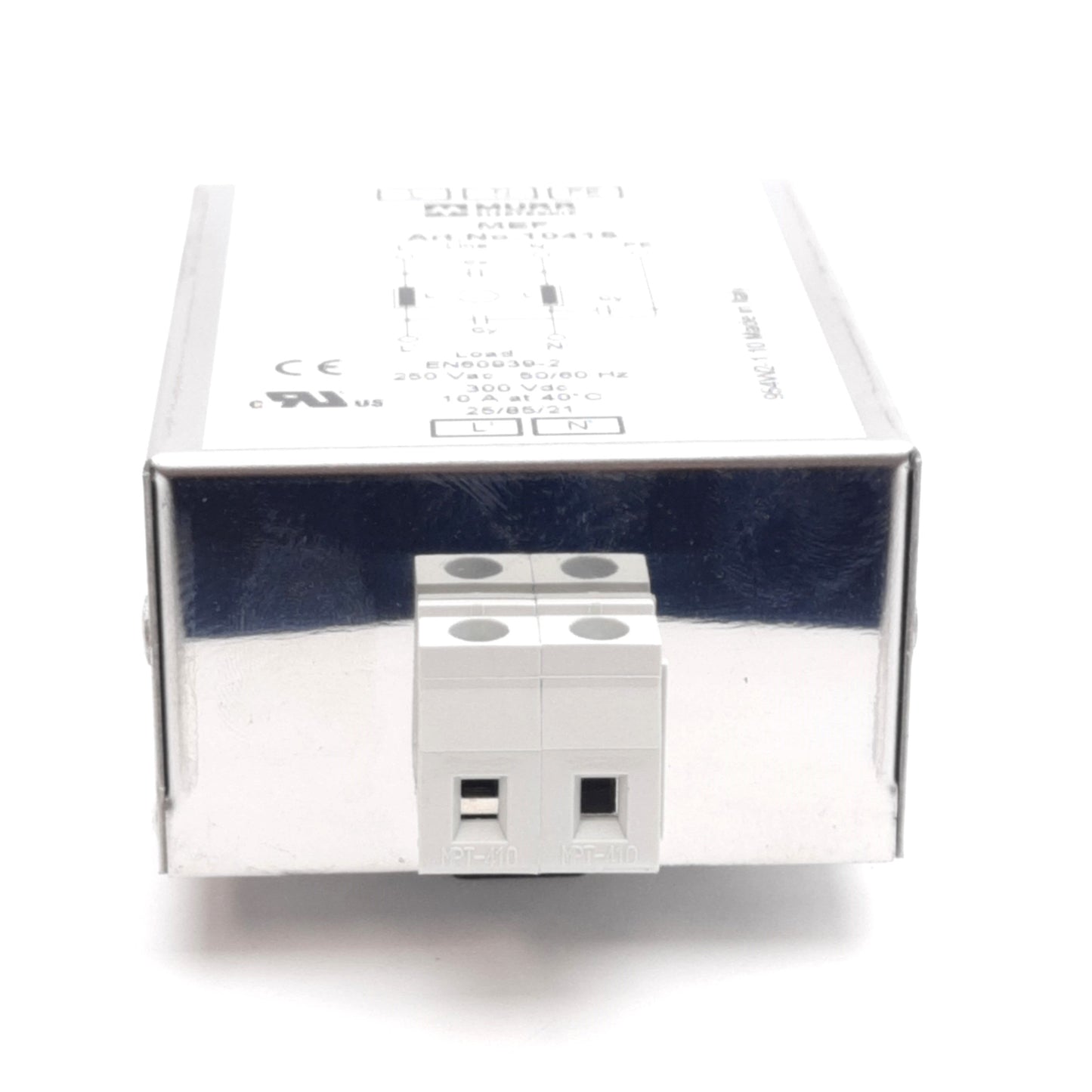 New Murrelektronik 10415 MEF EMC-Filter, 250VAC/300VDC 10A, 5mA @ 250VAC Leakage