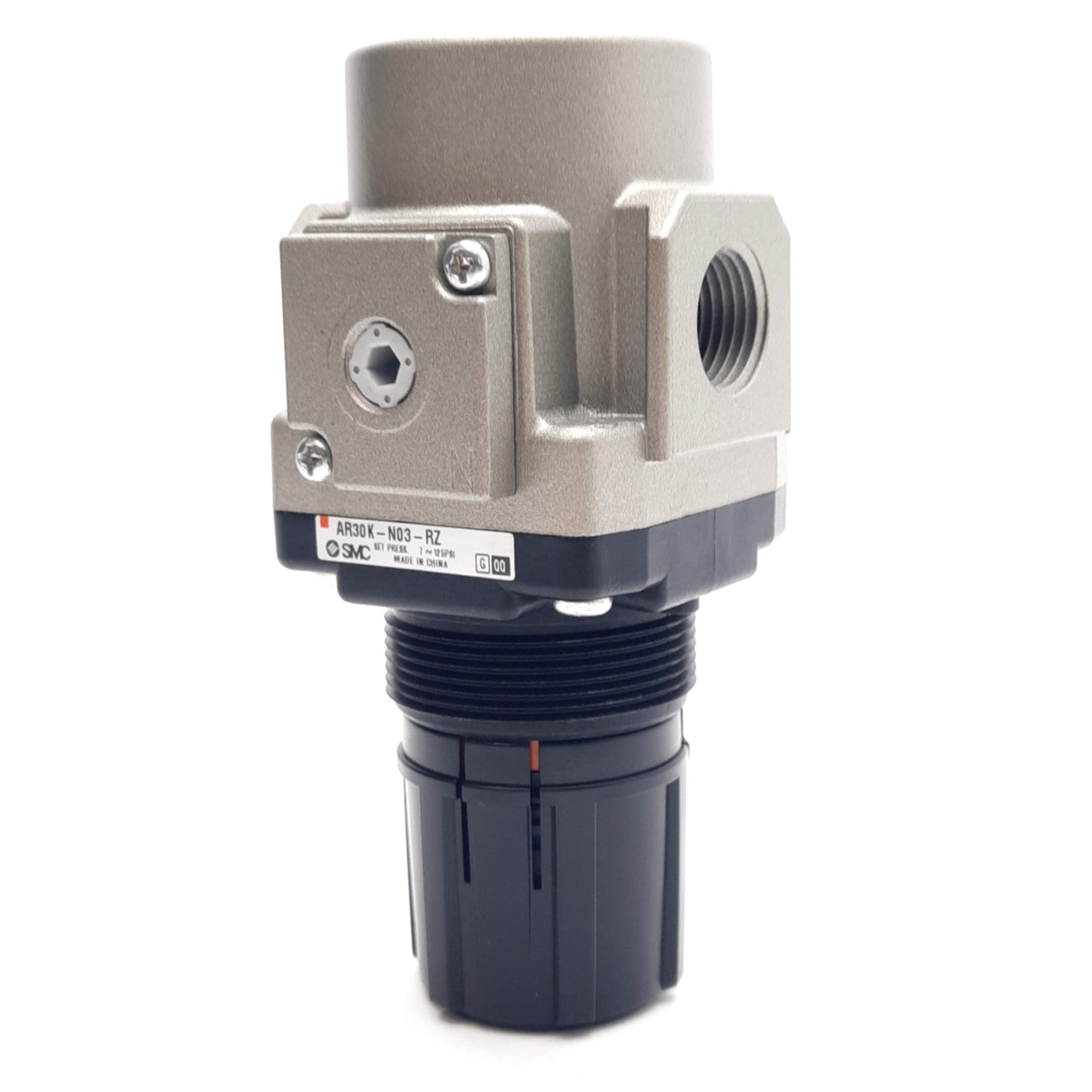 New SMC AR30K-N03-RZ Regulator Module, 7-125psi, 3/8in NPT Port 1/8in NPT Gauge Port