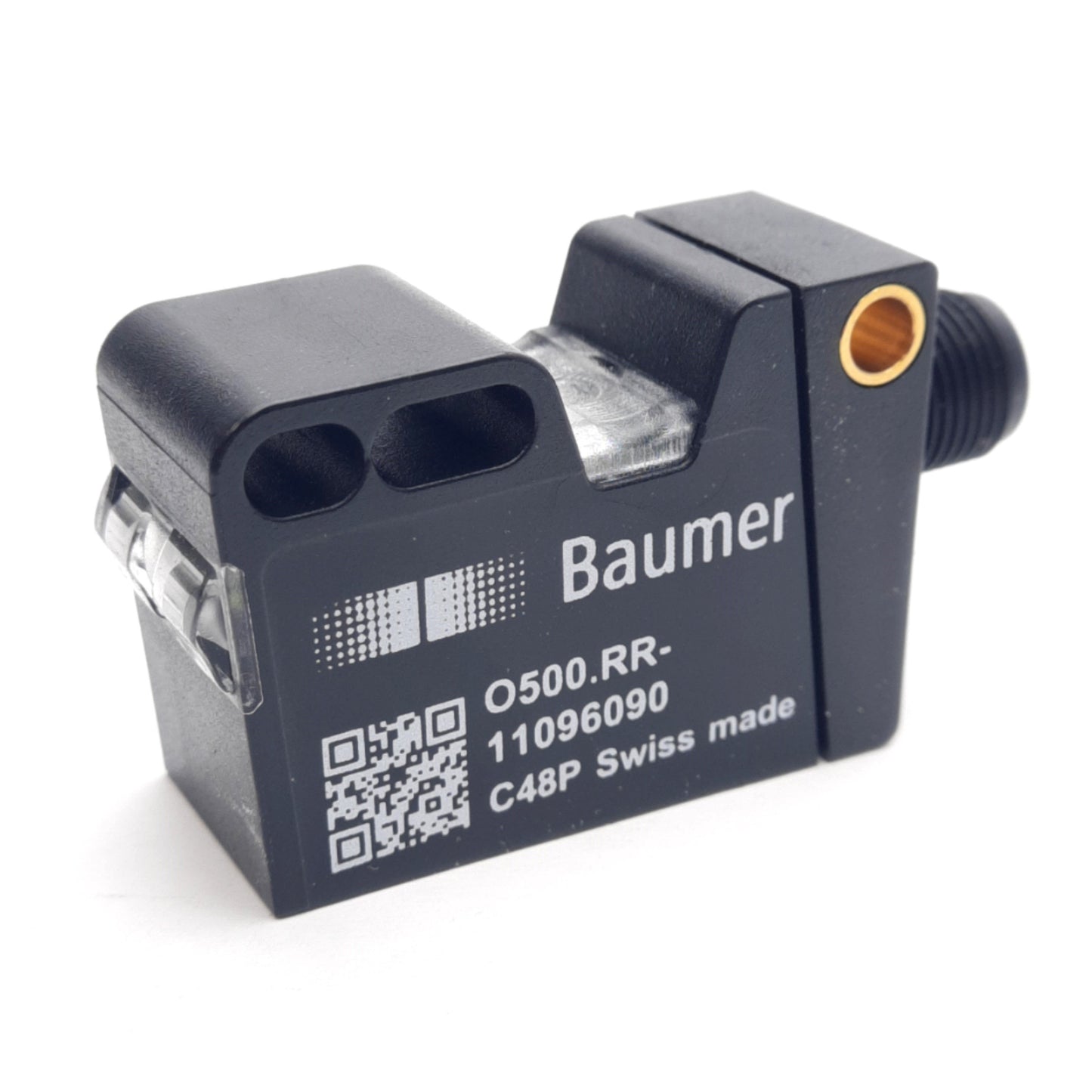 New Baumer O500.RR-11096090 Retro-Reflective Sensor, 7.5m Range, 630nm, 10-30VDC