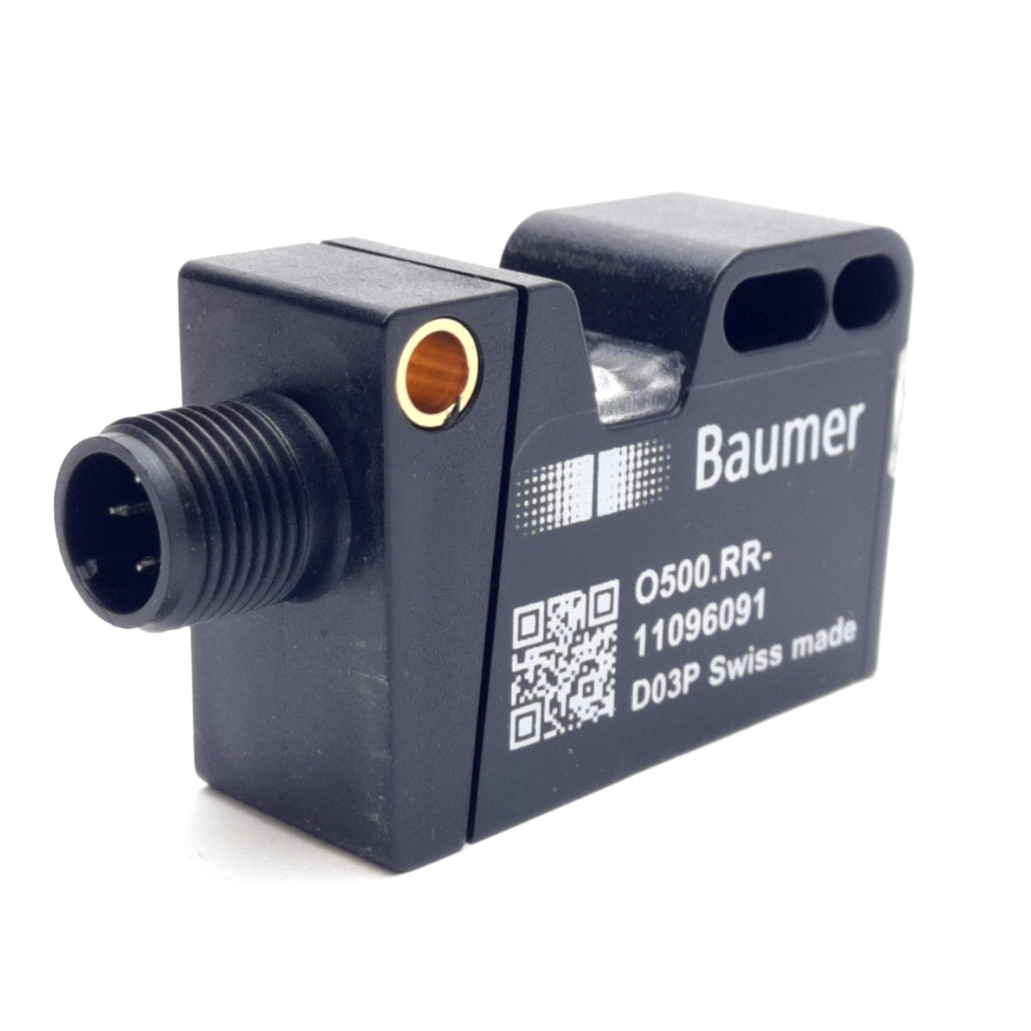 New Baumer O500.RR-11096091 Retro-Reflective Sensor, 7.5m Range, 630nm, 10-30VDC