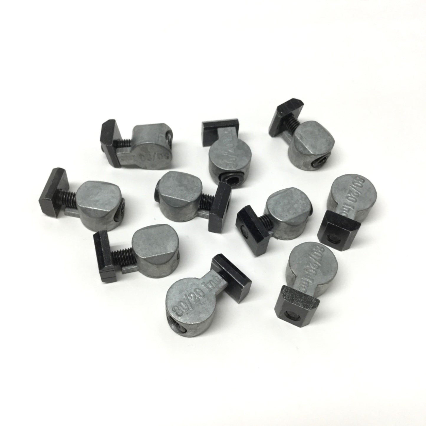 Used Lot of 10 80/20 3395 Standard Anchor Fastener Assembly Cam 10-32 T-Nut 10-Series