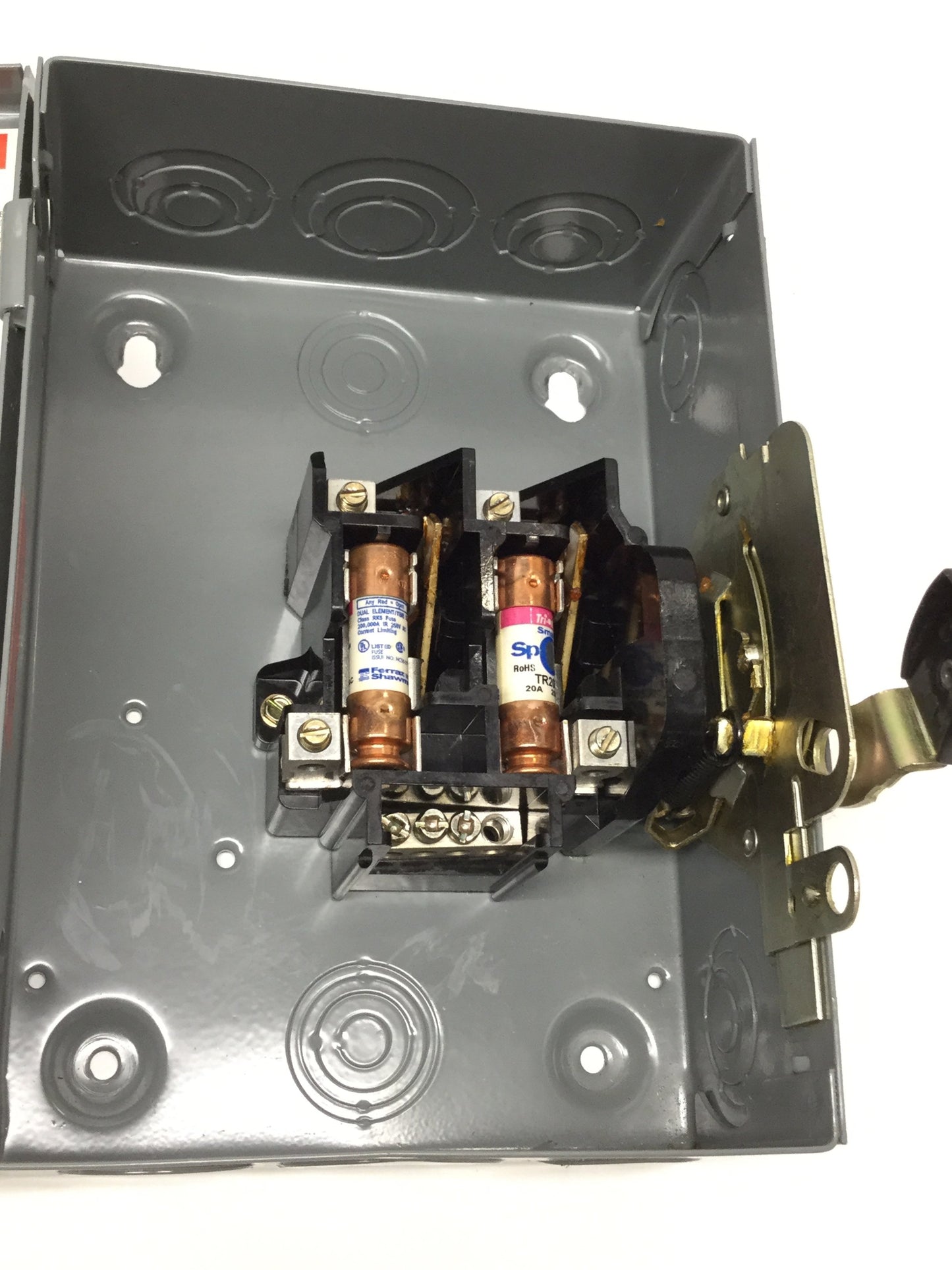 Used Square D D221N General Duty Fused Safety Switch Disconnect, 240VAC 60Hz 30A