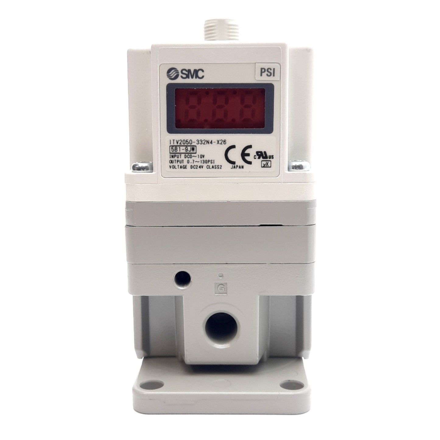 New SMC ITV2050-332N4-X26 Electro-Pneumatic Regulator 1500L/min 130PSI Rc1/4 24VDC