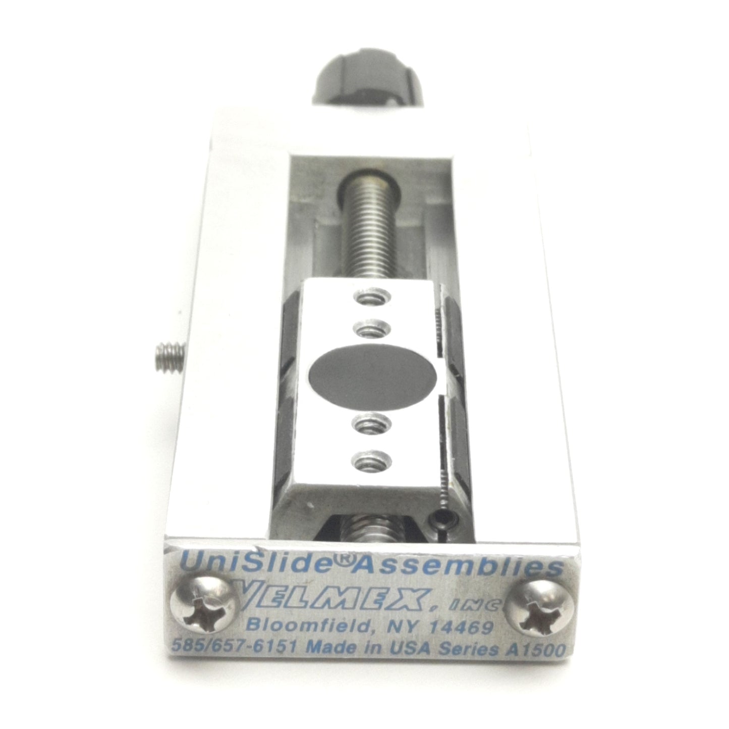 Used Velmex A1503B-S1.5-SLR Unislide Manual Linear Actuator, 1.5" Stroke, 15lbs Cap.