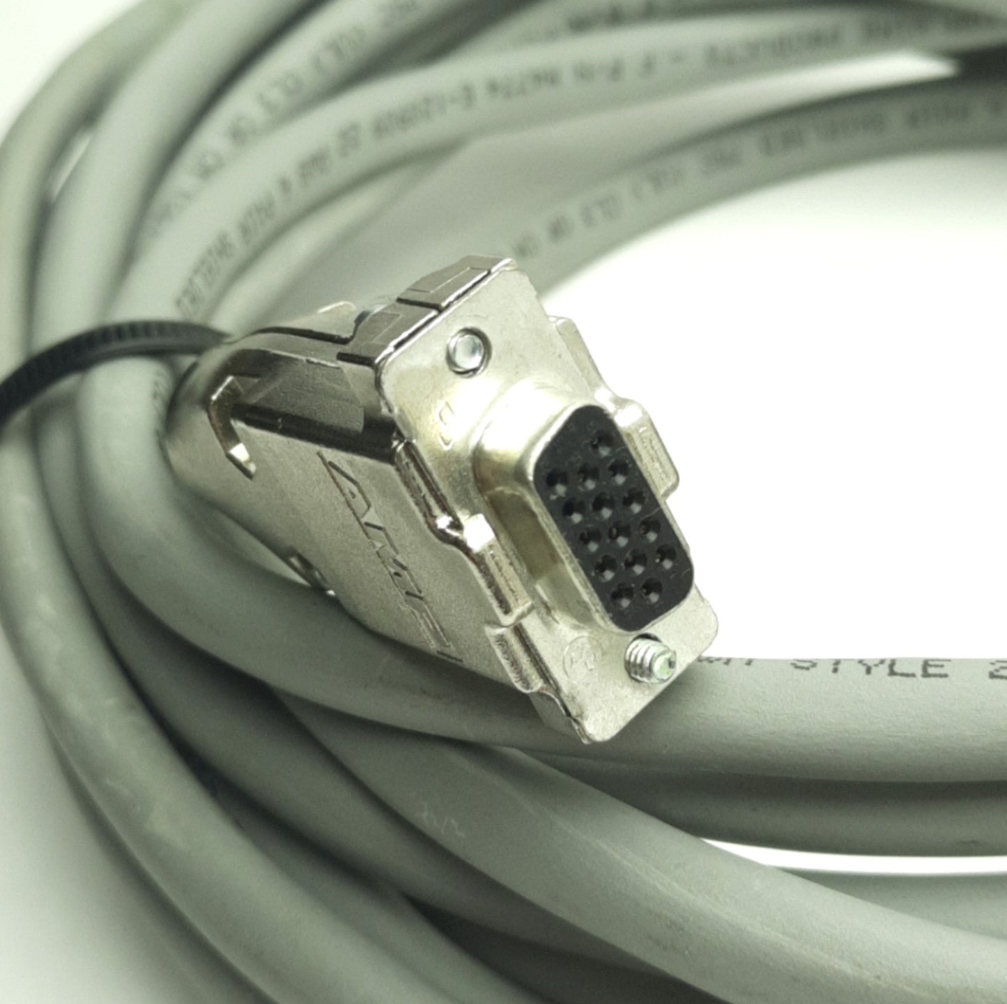 Used LaslerLinc 3000-0100-12-15 X22 Direct Micrometer Cable, 15Ft, DB15F to DB37M