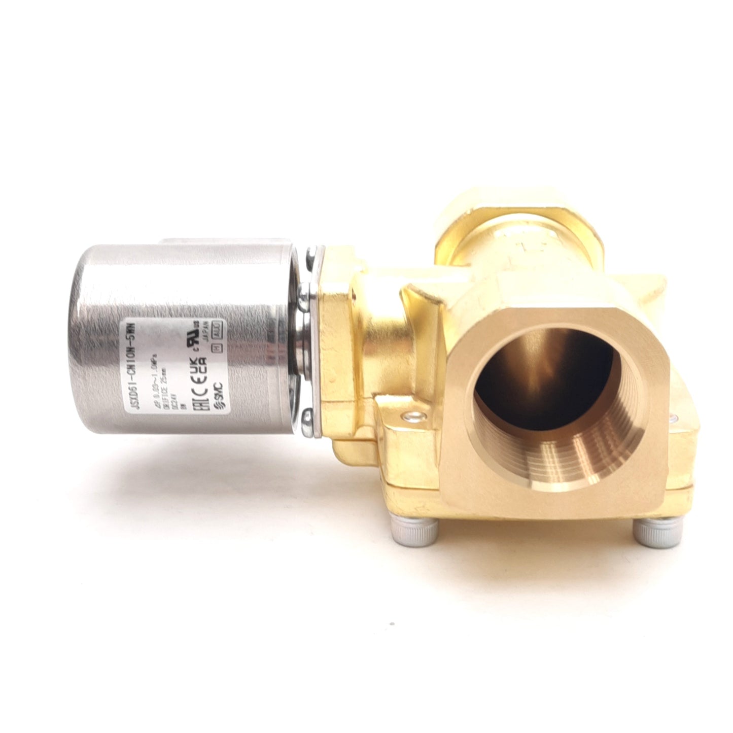 New SMC JSXD61-CN10N-5WN Solenoid Valve ø25mm Orifice, 0.03-1.0MPa, 24VDC, 1in NPT
