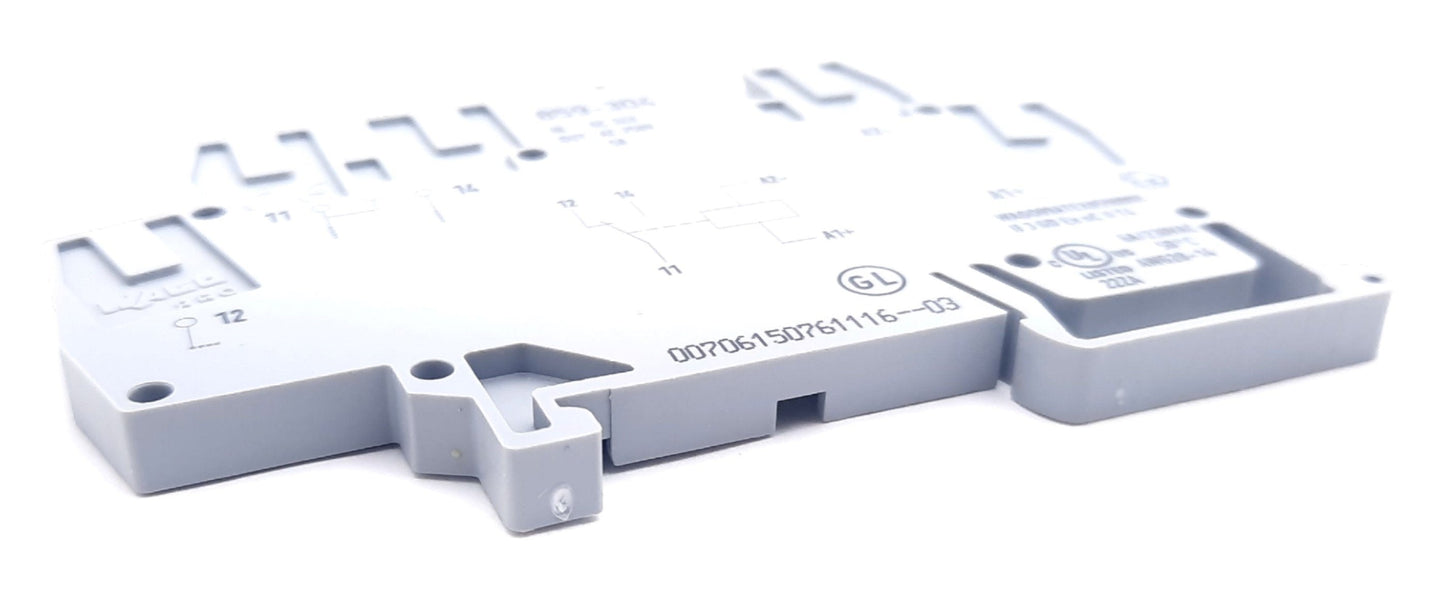 New – Open box Lot of 4 Wago 859-304 Relay Terminal Blocks, 24VDC Supply, 5A 250VAC Contact
