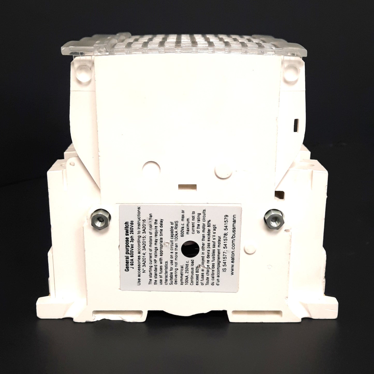 Used Bussmann RDF60J-3-COMP Fused Disconnect Switch, Class-J, 3-Pole, 600VAC 60A