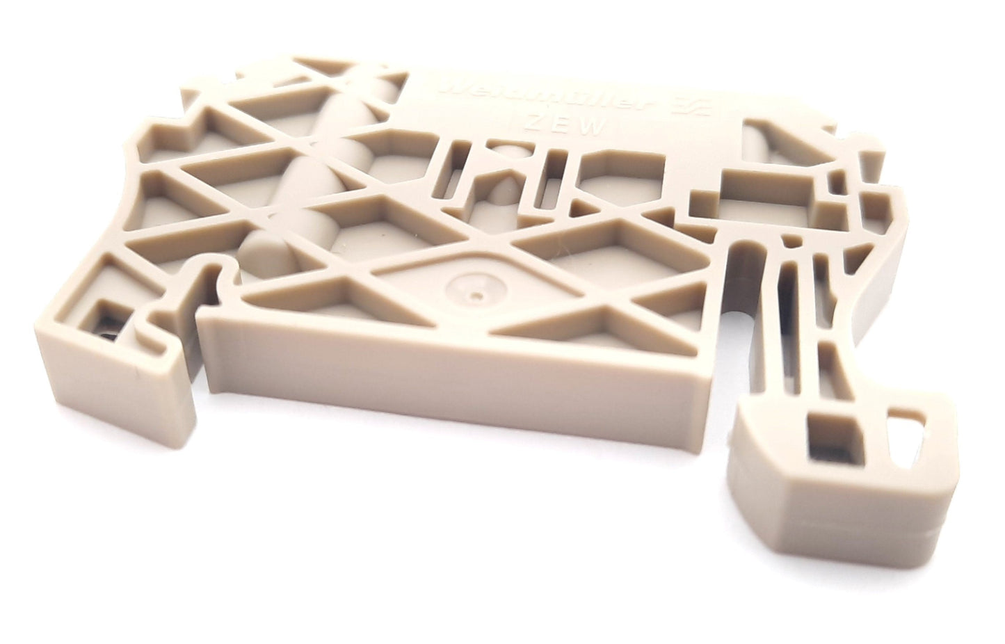 New Lot of 35 Weidmuller ZEW Terminal Block End Bracket, 35mm DIN Rail Mount