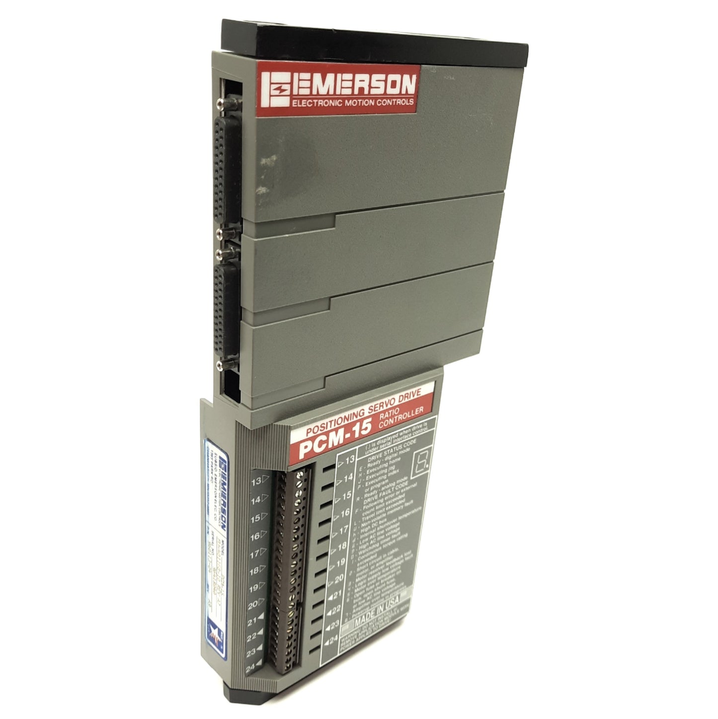 Used Emerson PCM-15 Rev. A9/A7 Ratio Controller for EMC FX Positioning Servo Drive