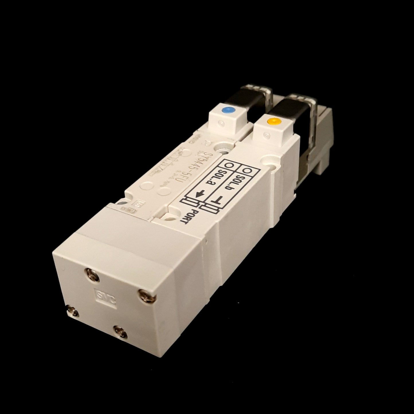 New SMC SY5445-5FU Solenoid Valve, 3-Position Center Exhaust, 0.7MPa, 24VDC Coil