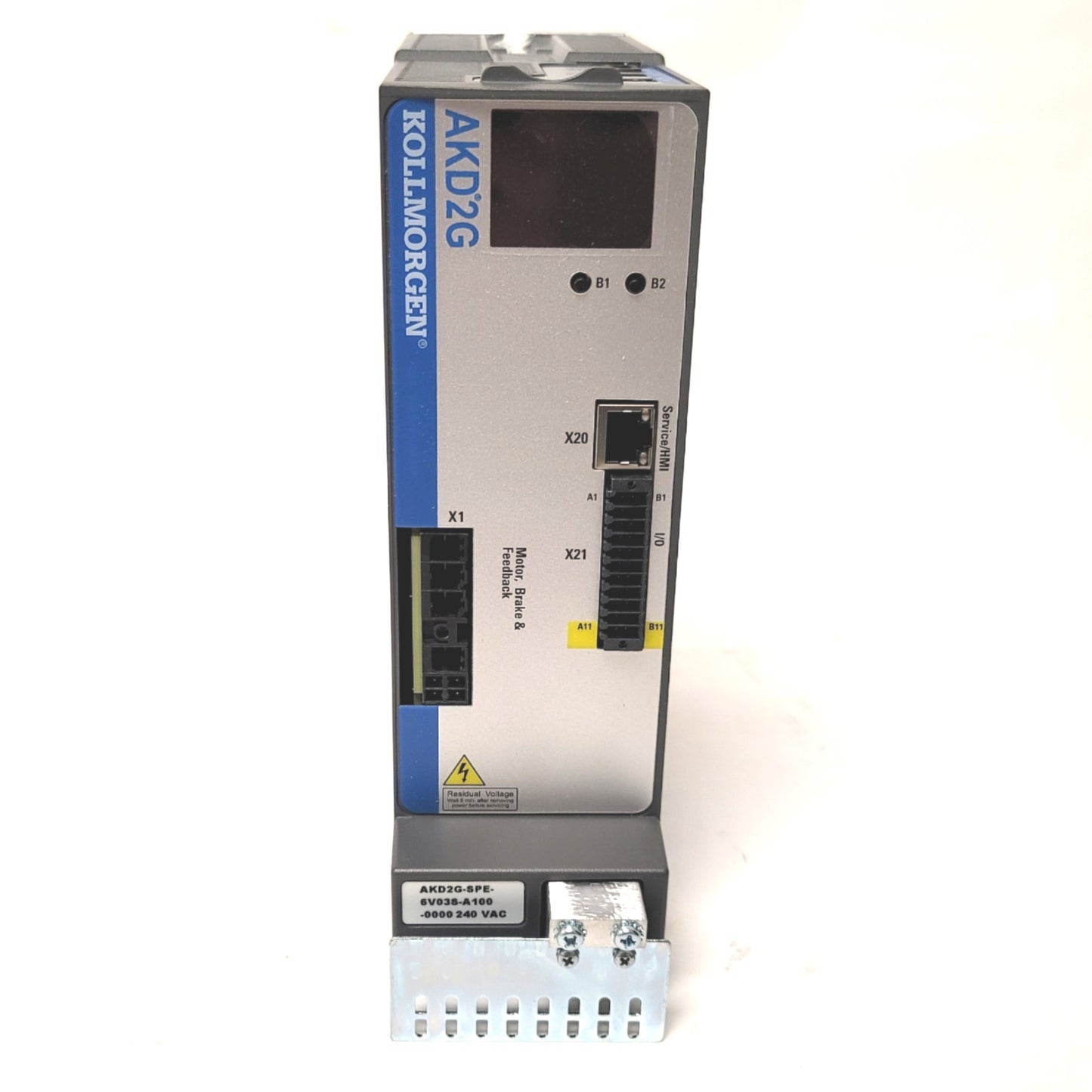 New Kollmorgen AKD2G-SPE-6V03S-A100-0000 Servo Drive 120/240VAC 1-3Ph, 3A, 1kW