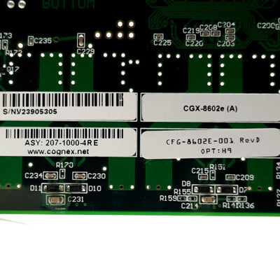 Used Cognex MVS-8602e Frame Grabber Card, PCIe x4, 2x Camera Link @ 85MHz, 360MB/sec