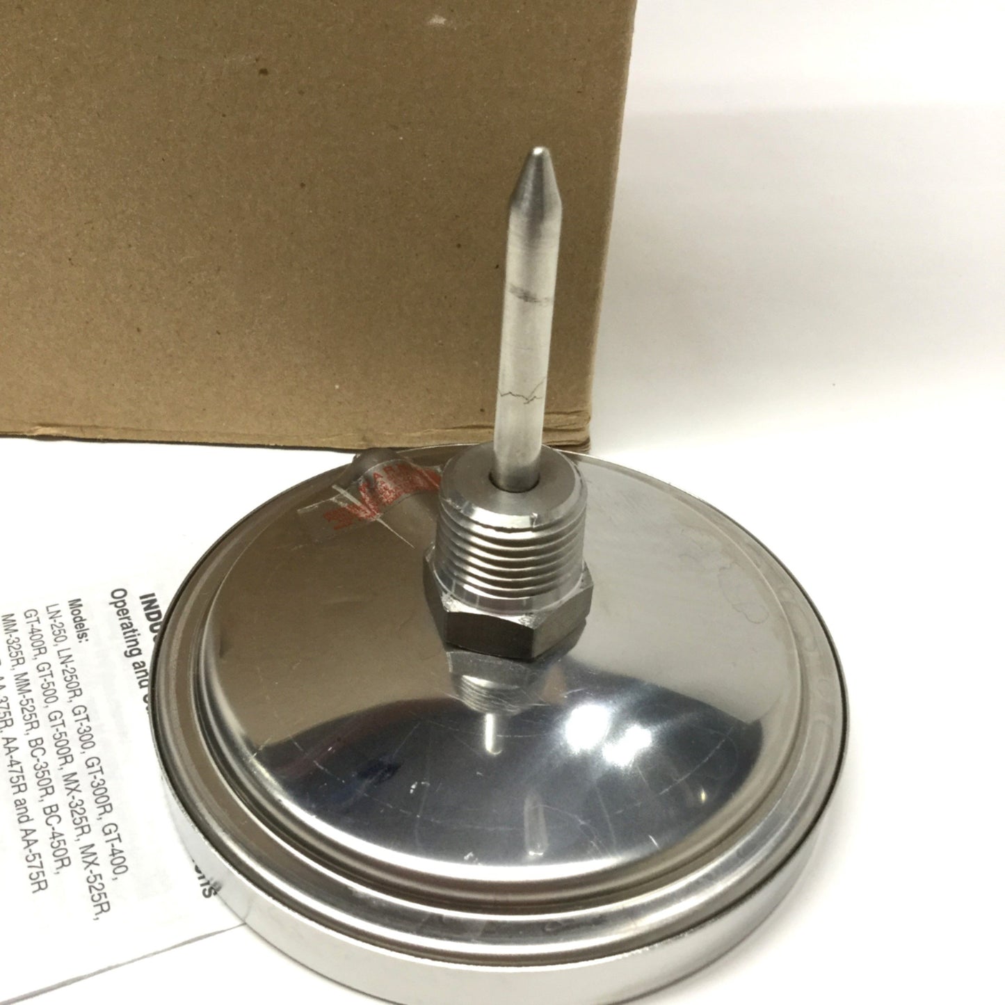 New – Open box Tel-Tru GT-400R Bimetal Thermometer Ø4" Dial, 2.5" Stem, 0-180°F, 1/2" NPT