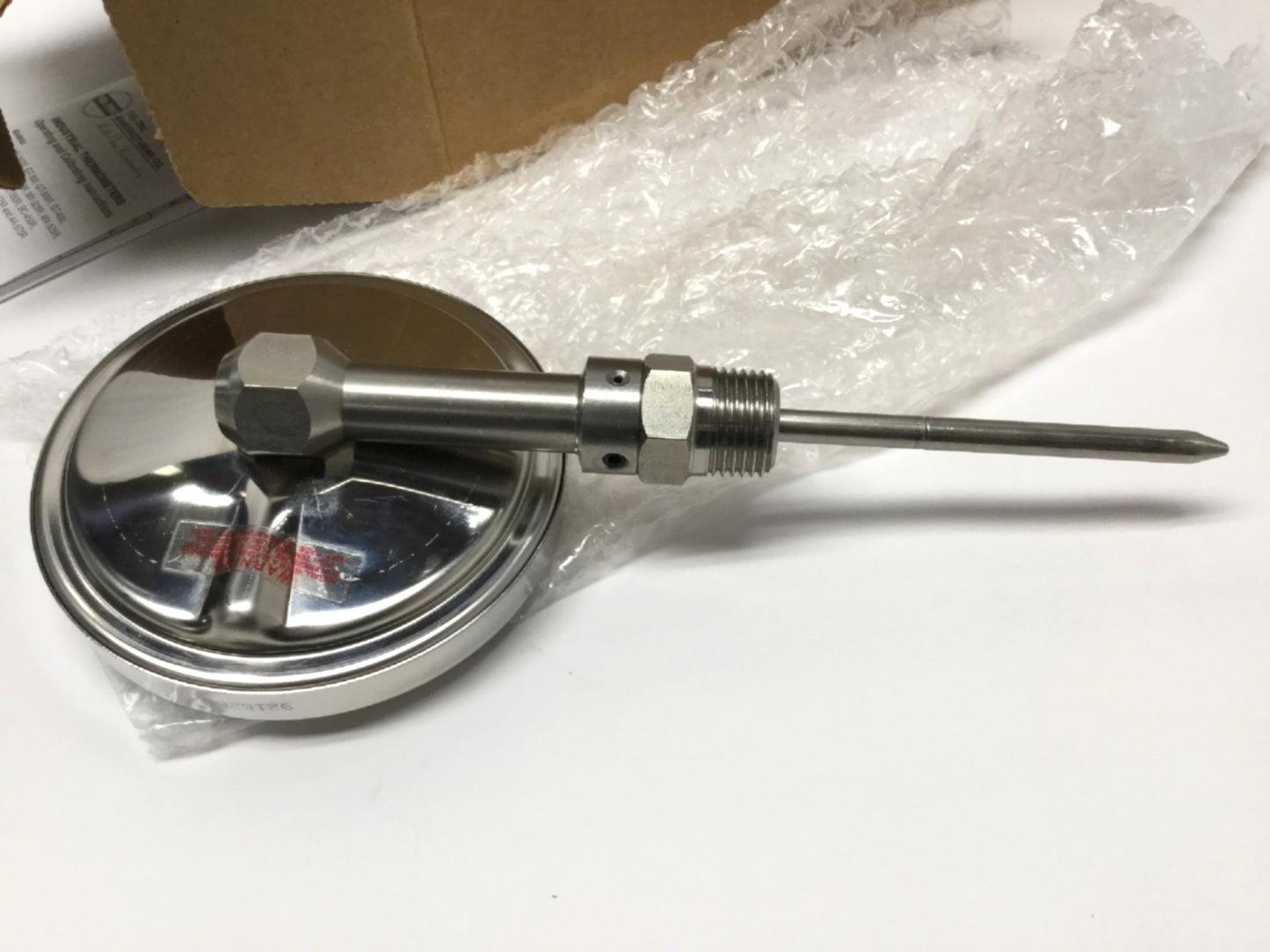 New – Open box Tel-Tru BC-450R Bimetal Thermometer Ø4" Dial, 4" Stem, 0-180°F, 1/2" NPT