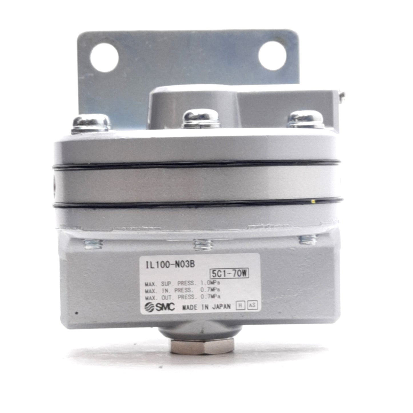 New SMC IL100-N03B Booster Relay, 1:1 Ratio, 0.7-1.0MPa, 3/8in NPT Ports, 3L/min