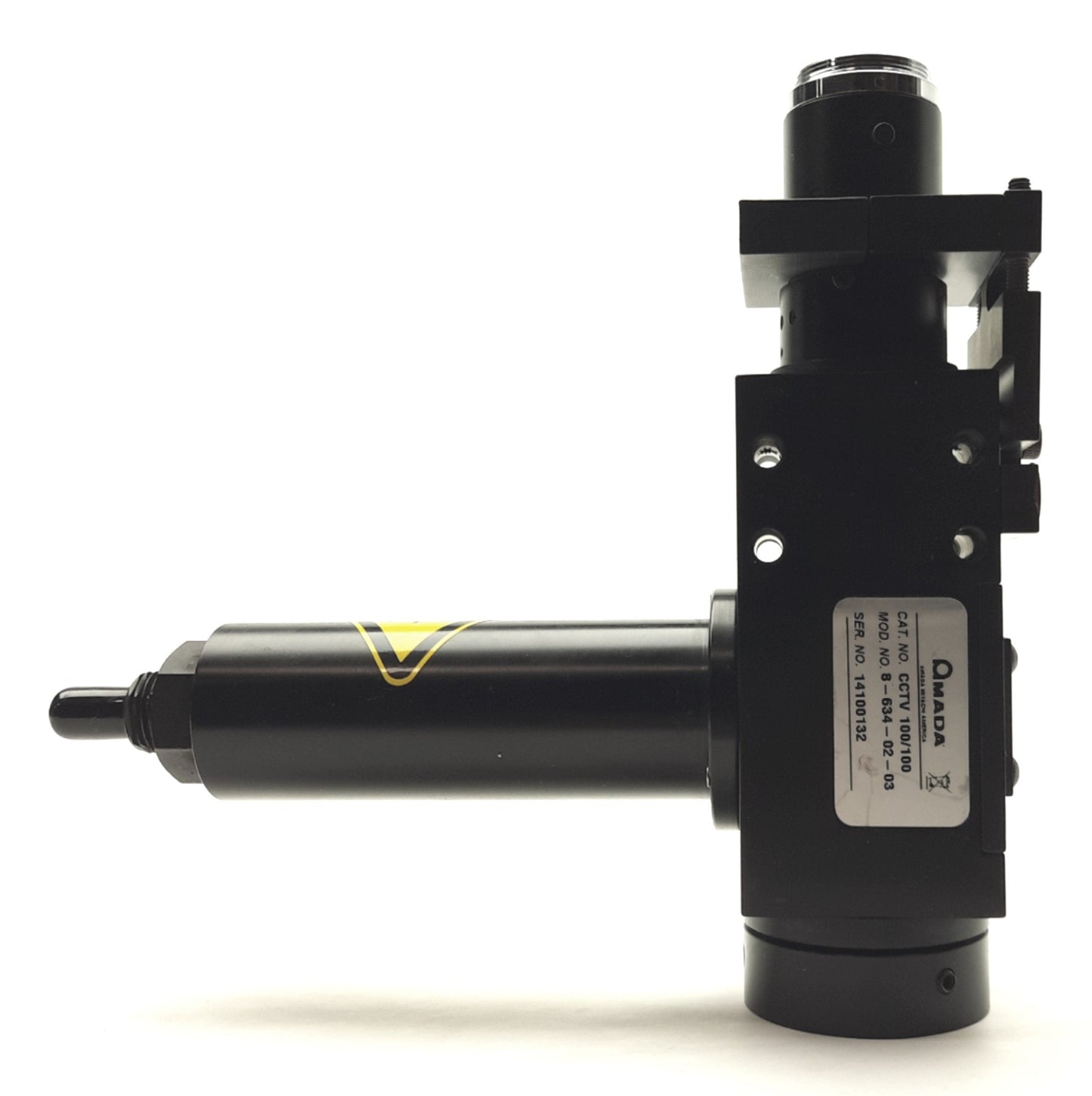 Used AMADA MYACHI CCTV 100/100 A-SERIES LASER Head 30mm Optic 90mm WD Nd:YAG C-Mount