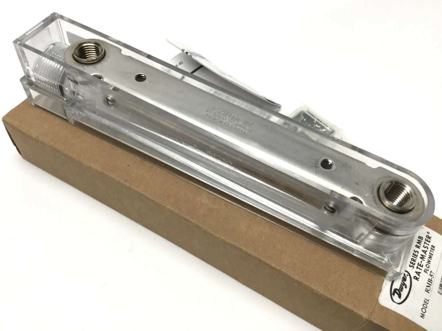 New – Open box Dwyer RMB-57 Rate Master Air Flow Meter 5", 60-600SCFH, 1/4" NPT