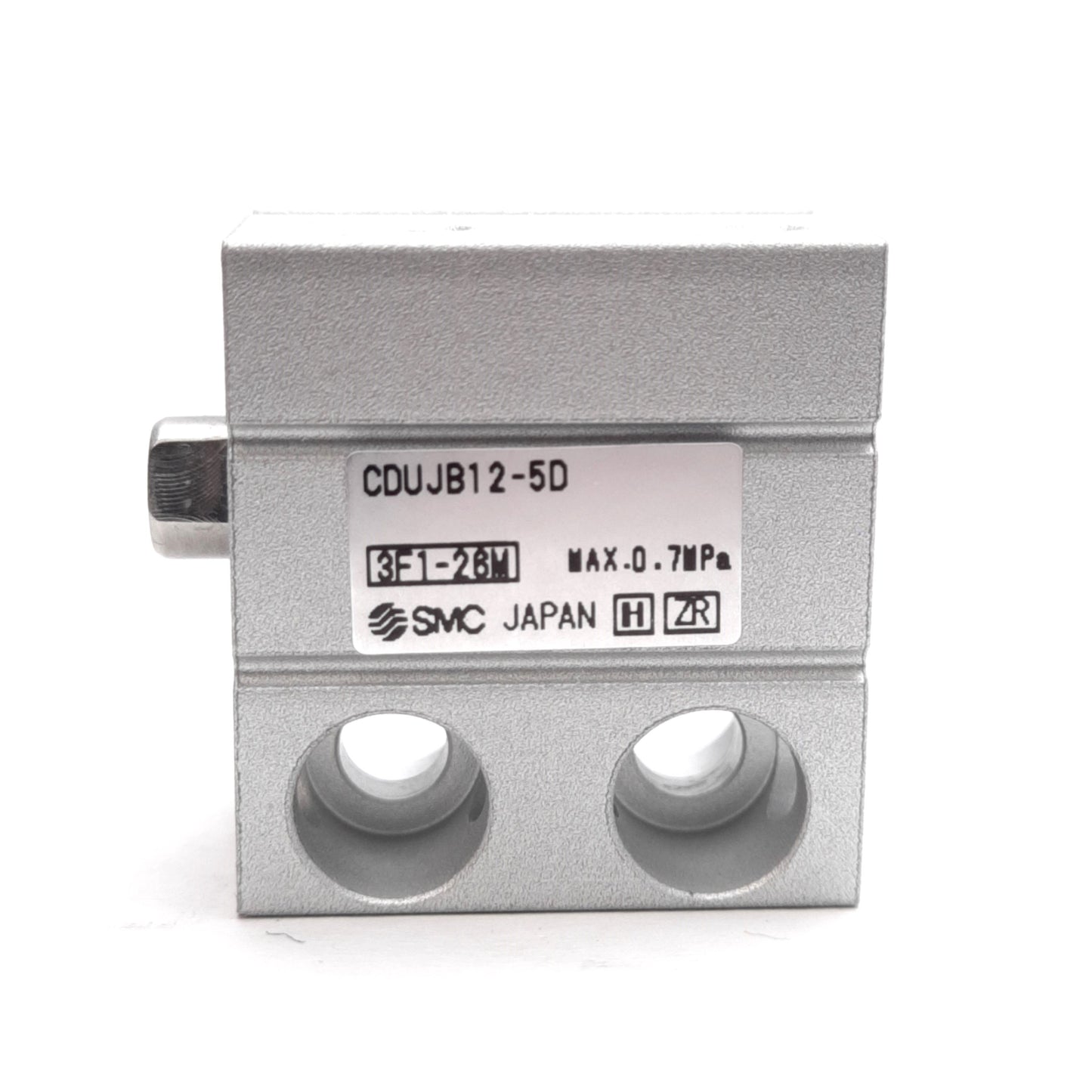 New SMC CDUJB12-5D Miniature Compact Cylinder ø12mm Bore, 5mm Stroke, 0.7MPa, M3x0.5