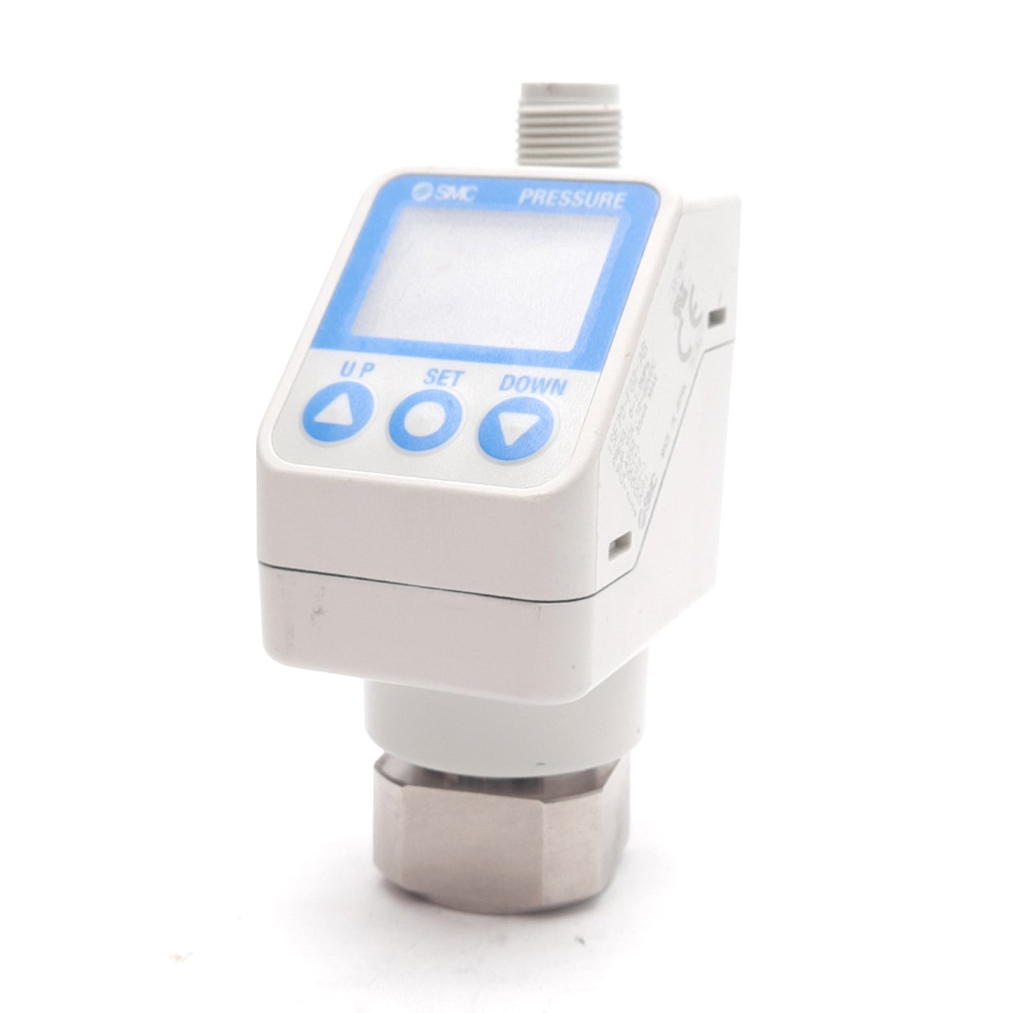 Used SMC ISE70-F02-AB Digital Pressure Sensor, 0-1MPa, G 1/4 Port, 12-30VDC, 35mA