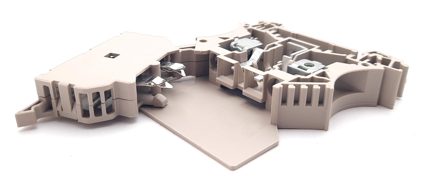 New Lot of 25 Weidmuller 1014000000 Fuse Terminal Block 600V, 16A, 20-6AWG