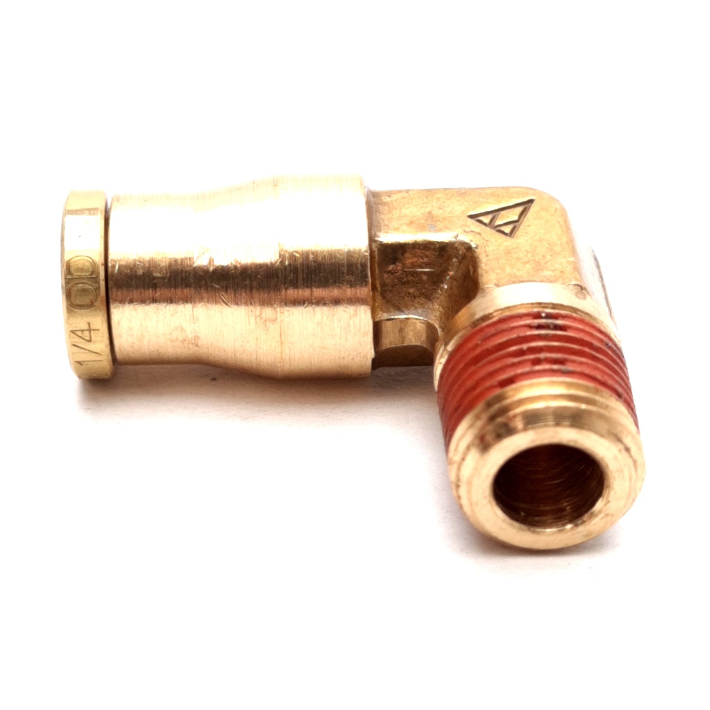 New Lot of 10 Alkon AQ69-P-4X2 Male Brass Elbow Fitting, ø1/4in Tube to 1/8in NPT