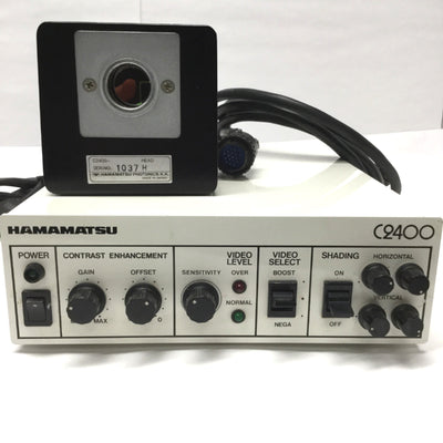 Used Hamamastu C2400 Contrast Microscopy Camera Control Unit w/ Infrared Vidicon Head