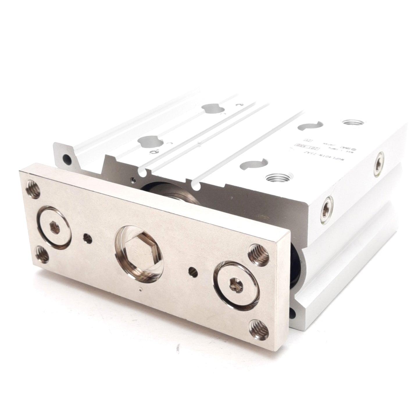 New – Open box SMC MGPL40TN-25AZ Guided Cylinder ø40mm Bore, 25mm Stroke, 1.0MPa, 1/4in NPT