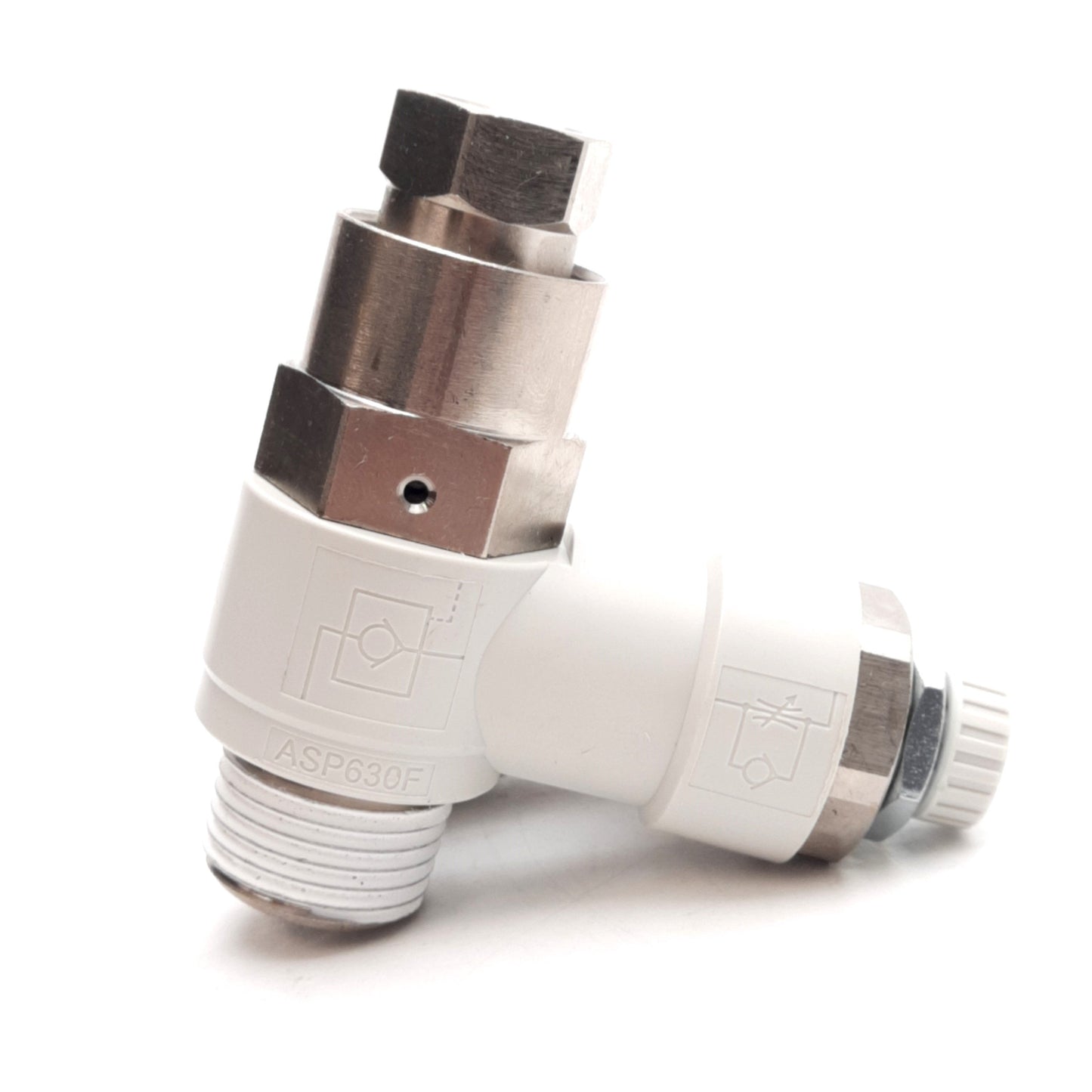 New SMC ASP630F-04-12S Speed Controller, R1/2 Thread, Rc1/4 Port, ø12mm One-Touch
