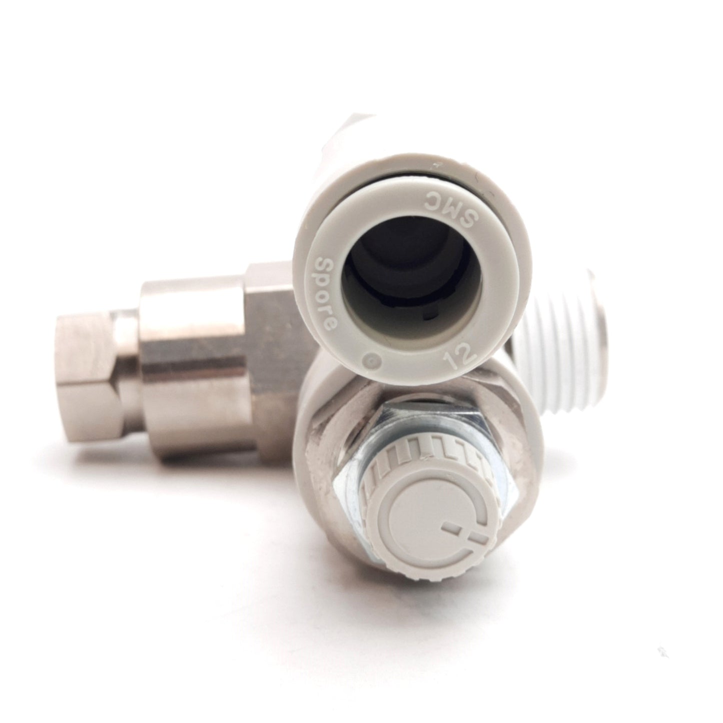New SMC ASP630F-04-12S Speed Controller, R1/2 Thread, Rc1/4 Port, ø12mm One-Touch