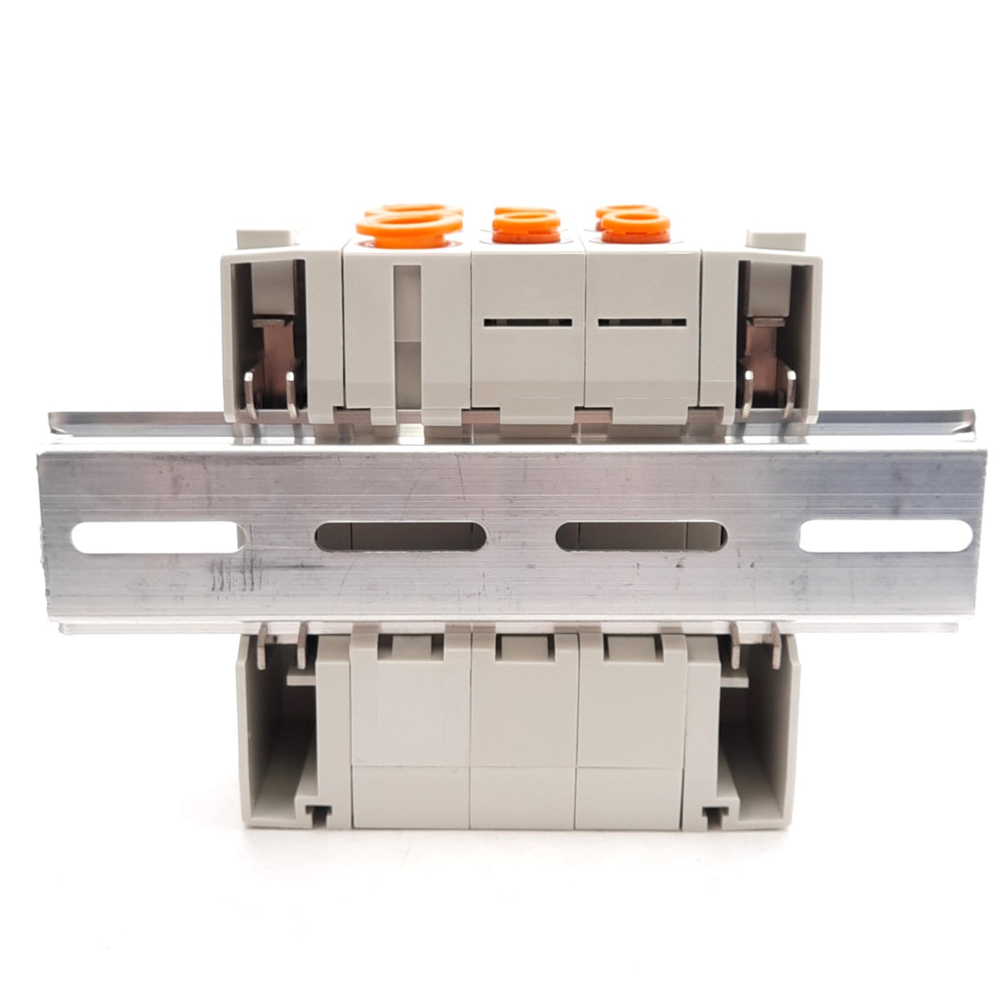 New SMC SS5Y5-45-02U-N7 Pneumatic Manifold, 2-Station, ø1/4in & ø3/8in One-Touch