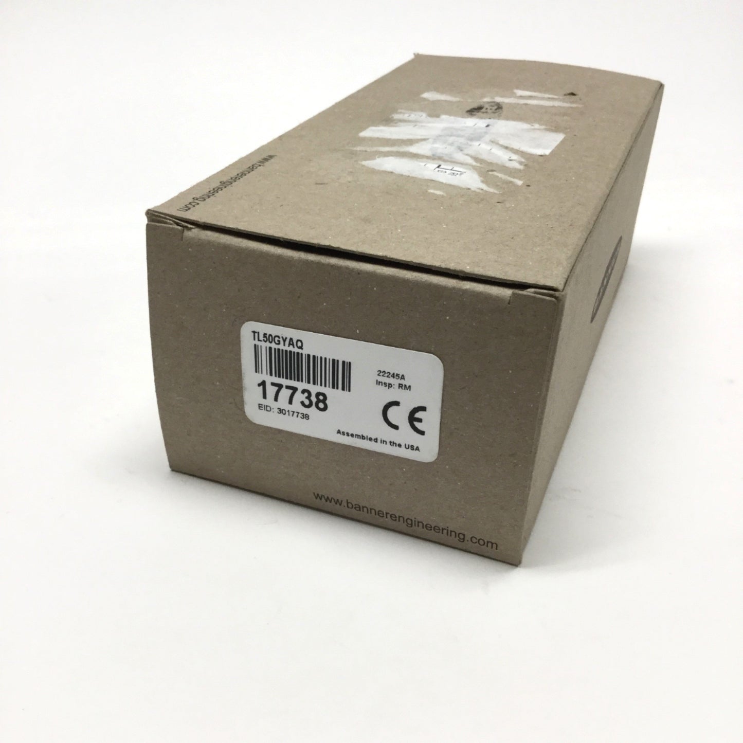 New – Open box Banner TL50GYAQ LED Signal Tower Light Indicator w/Alarm, 2-Color Green / Yellow