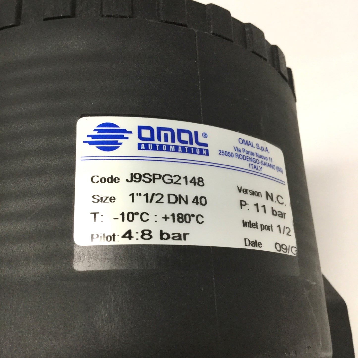Used Omal Automation J9SPG2148 Angle Seat Valve Pneumatic Actuator ONLY