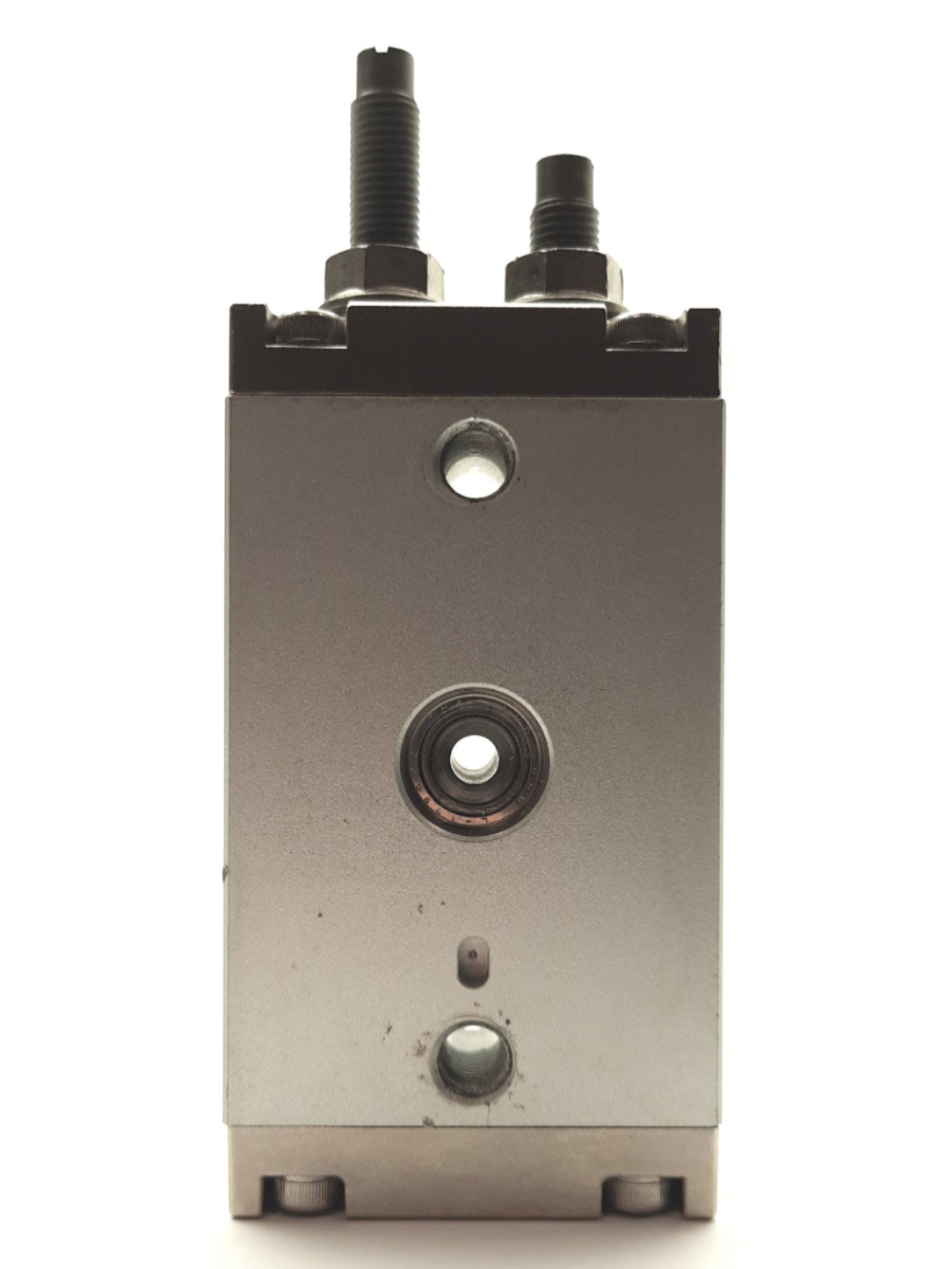 Used SMC MSQB10R Pneumatic Rotary Table 45mm 0-190° .6MPa 8x M5x0.8 Shock Absorbers