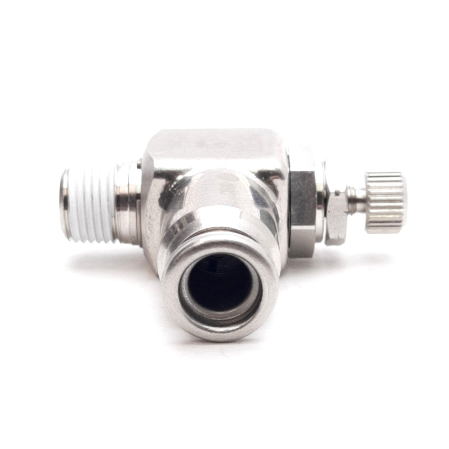 New SMC ASG321F-01-06S Flow Controller Fitting, R1/8 Port w/ Sealant, ø6mm One-Touch