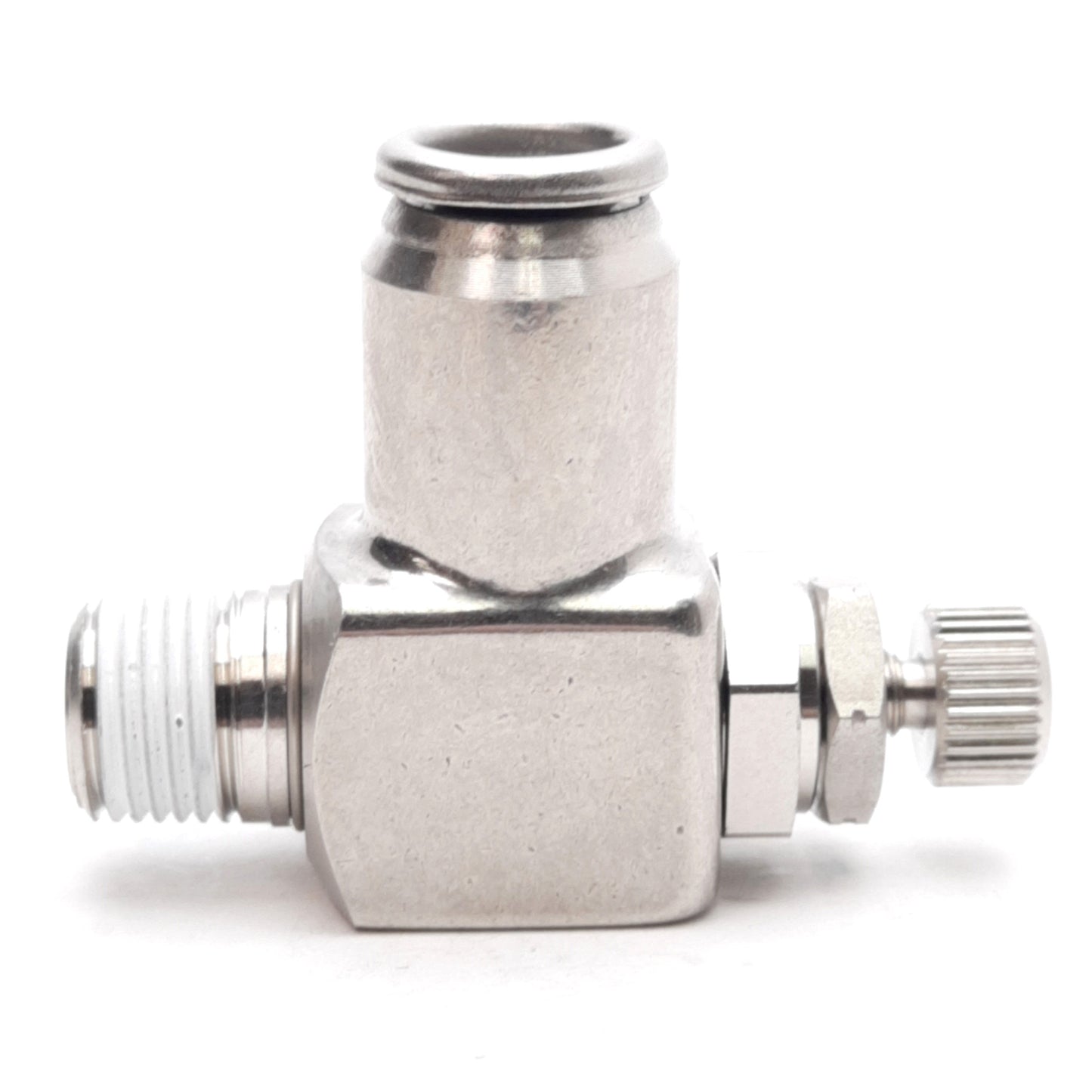 New SMC ASG321F-01-06S Flow Controller Fitting, R1/8 Port w/ Sealant, ø6mm One-Touch