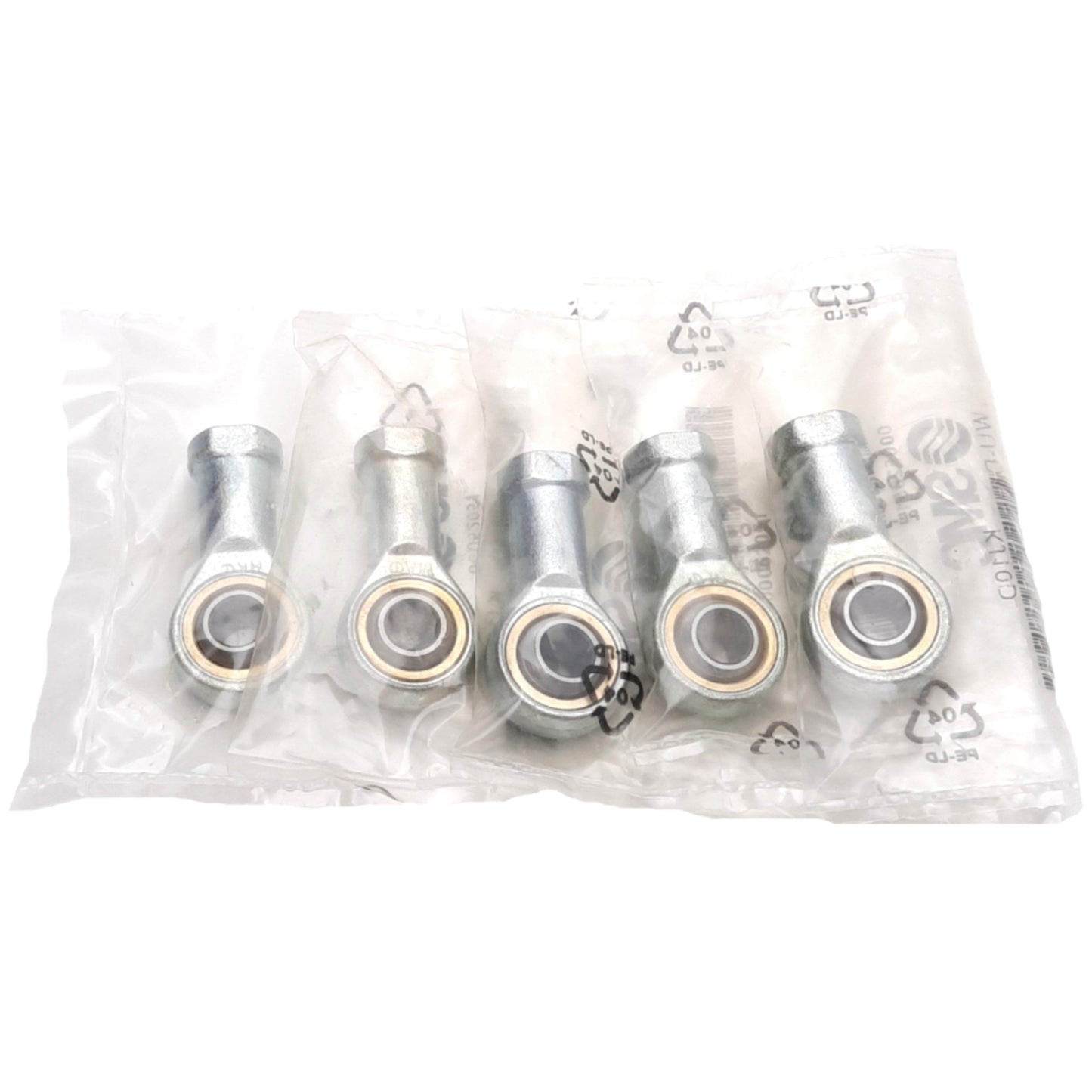 New Lot of 5 SMC KJ10D Spherical Eye Rod End bearing, M10x1.25 Thread Rod Size