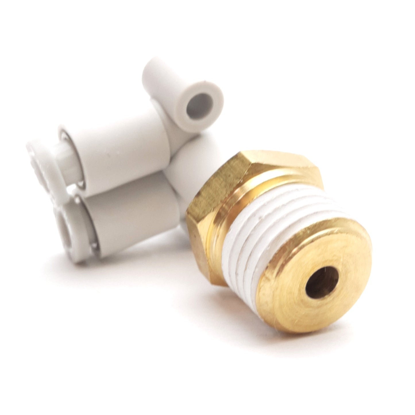 New SMC KQ2LU04-02AS Branch Union Elbow Fitting, R1/4 & ø4mm One-Touch Ports