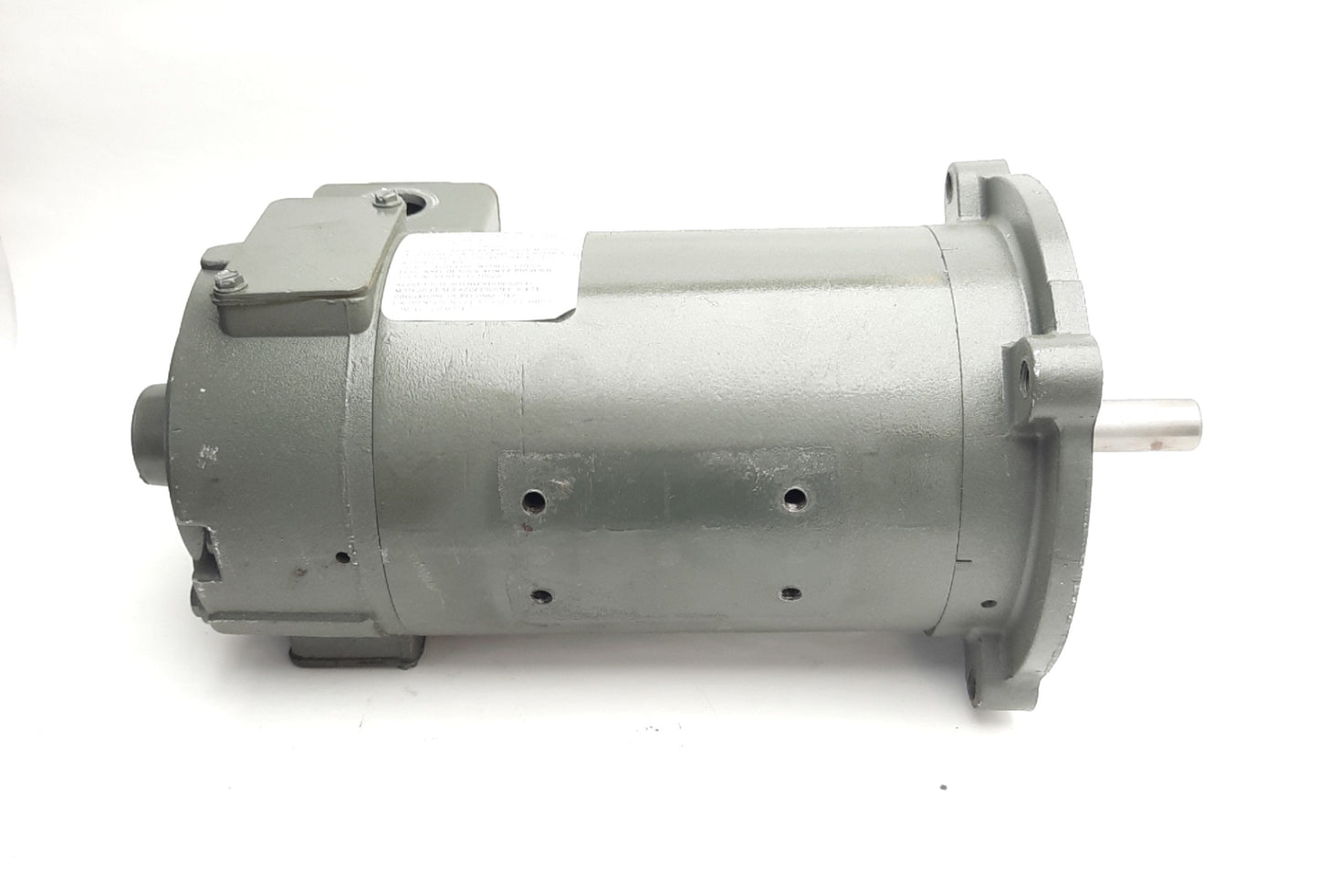 Used Baldor CDP3310 DC Motor 90VDC 2.5A, 1750RPM, 1/4HP, 56C Frame, 12-1/4" Length