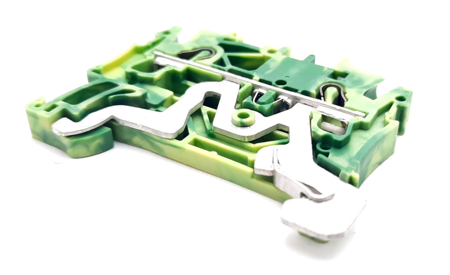 New – Open box Lot of 10 Wago 2002-1207 Grounding Terminal Blocks 2 position Single Level