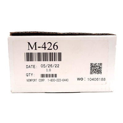 New Newport M-426 Manual Linear Stage, 25mm Travel, 88.9 x 88.9 x 25.4mm, 325N, M6