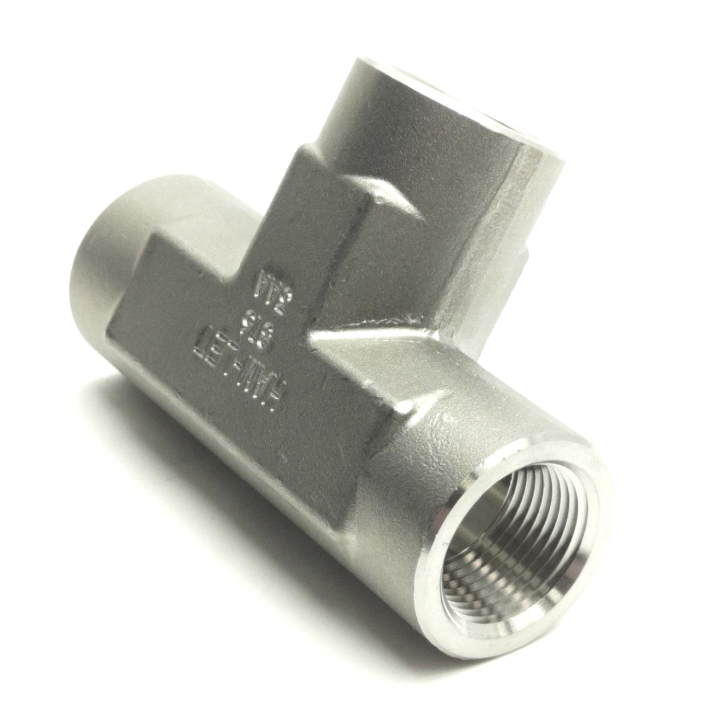 New – Open box Ham-Let SS-12-T Female Tee Union Pipe Fitting, 3/4" NPT, Stainless Steel 316