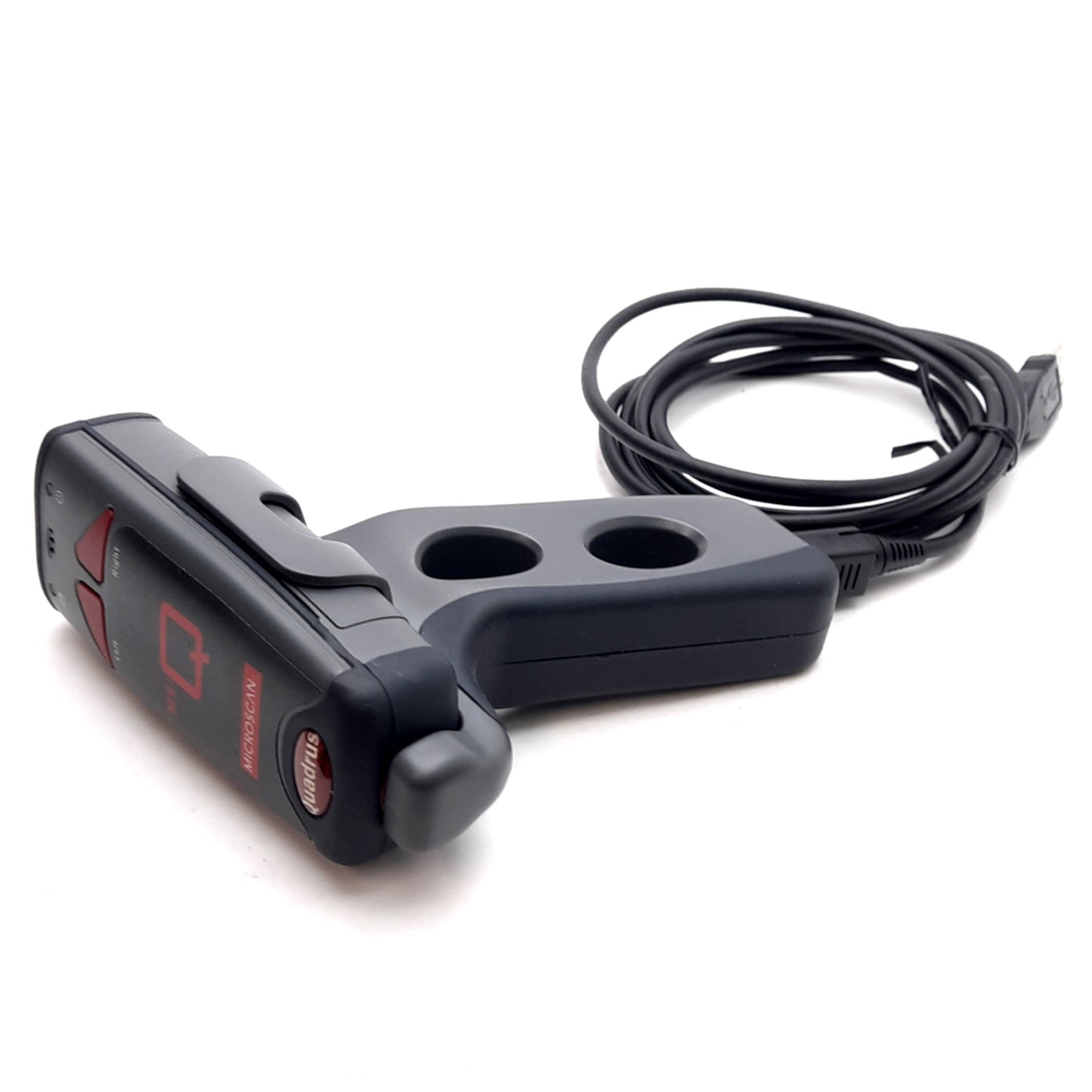 Used Microscan FIS-6100-0003 MS-Q Handheld Barcode Scanner, 5VDC, 1D/2D, 1-20in Range