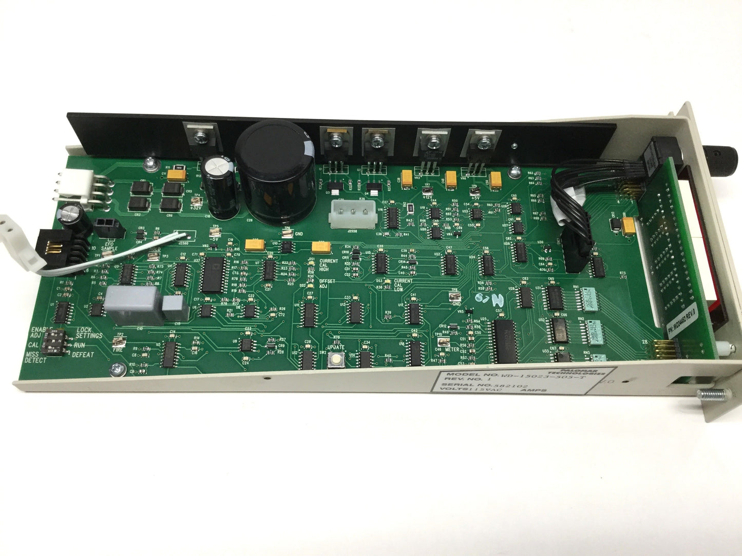 Used Palomar WD15023-505-T Negative EFO Ball Bond Controller Card, 8000i Wire Bonder