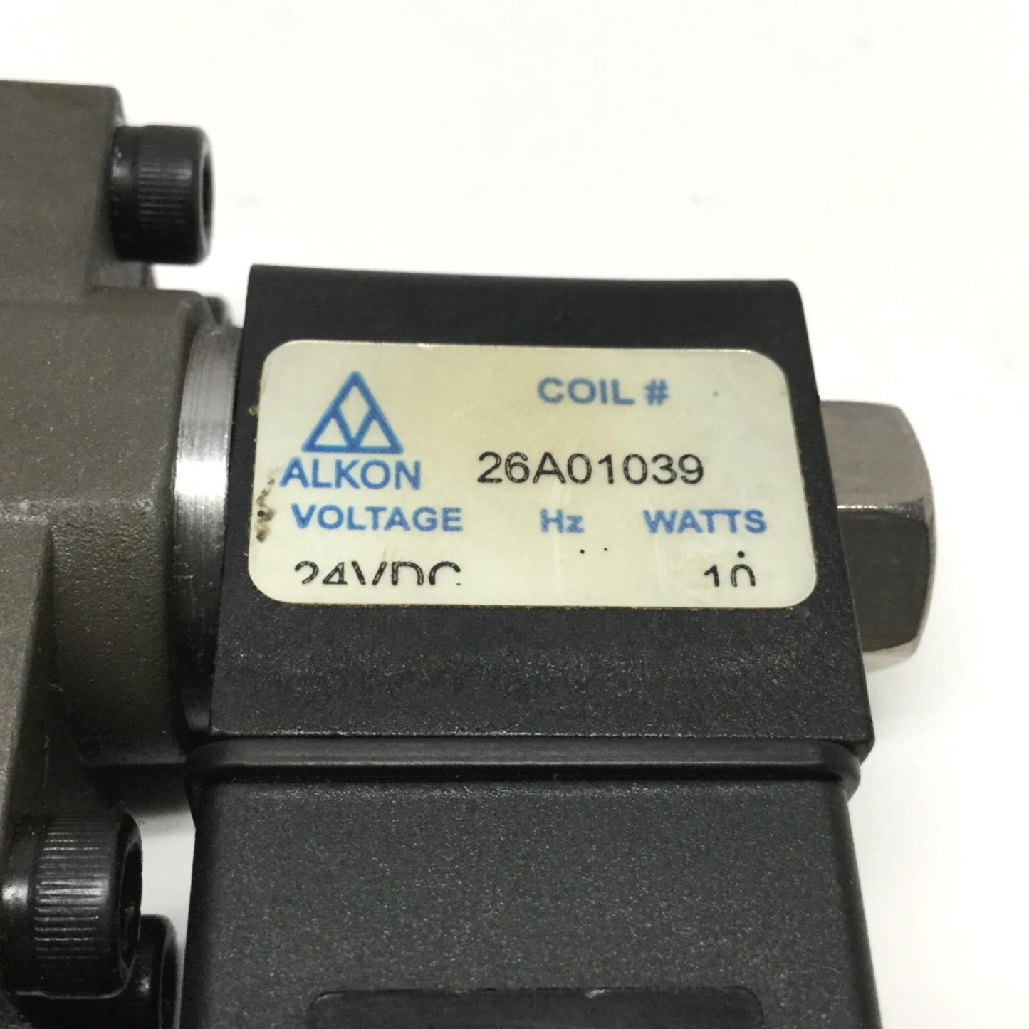 Used Alkon OMNI 375-02-087-68-5 Solenoid Valve 3/8" NPT, 2-Position 3-Way, 24VDC