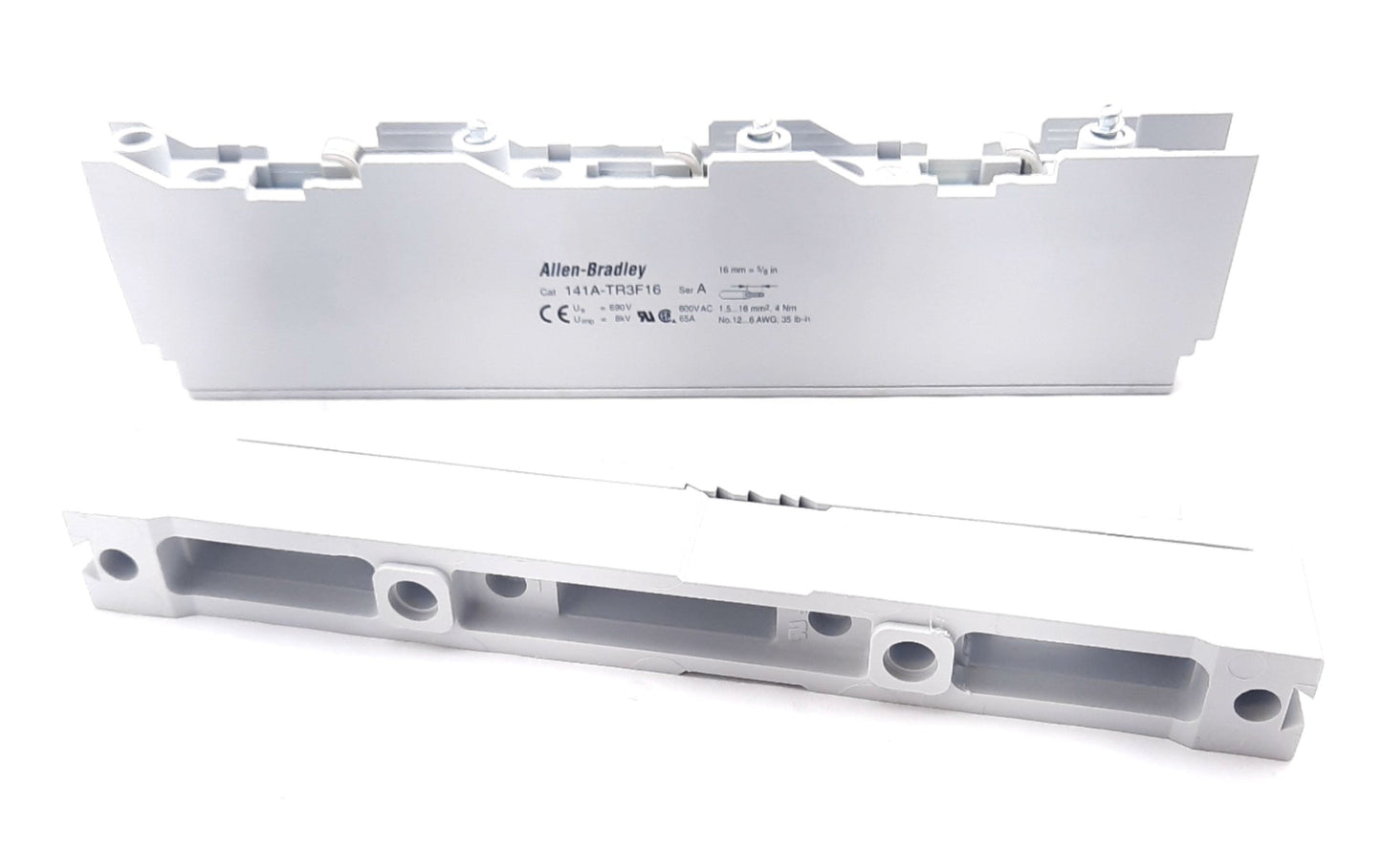 New Allen Bradley 141A-TR3F16 Bus Bar Support With Terminals 3 Pole 16mm