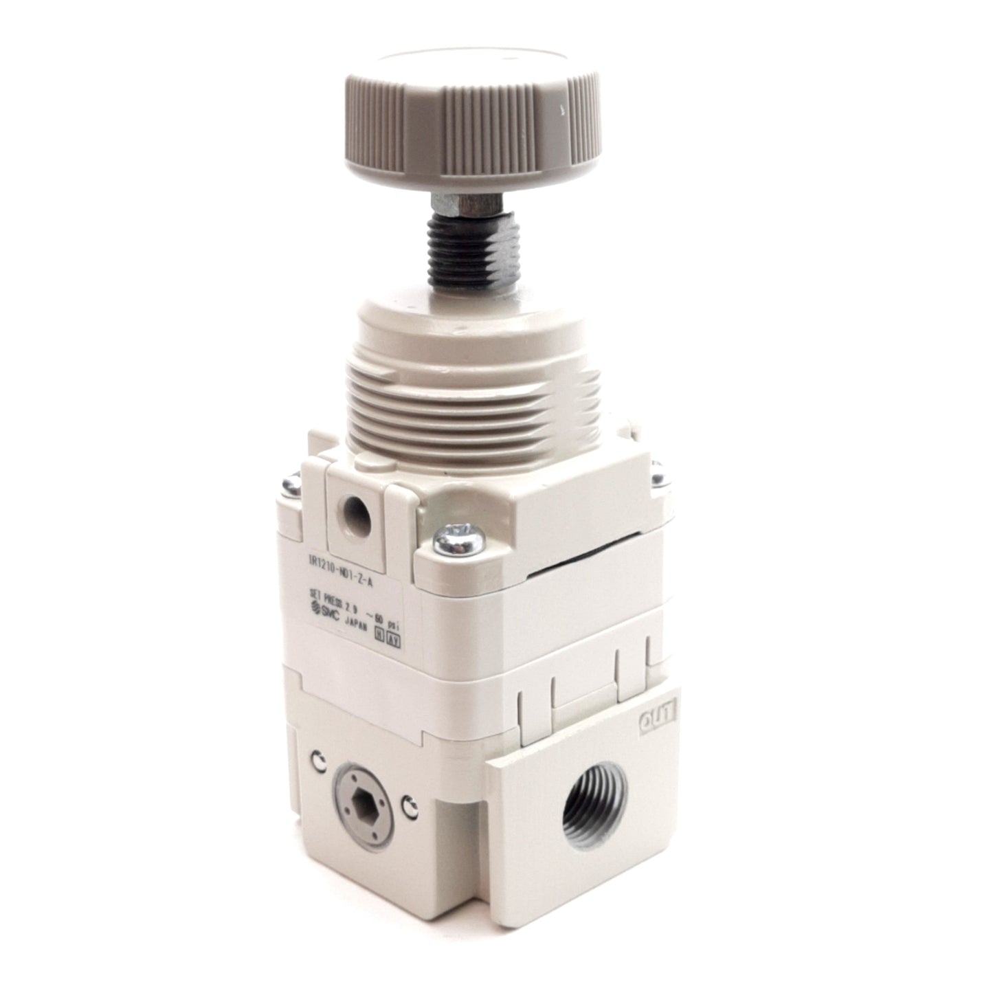 New SMC IR1210-N01-Z-A Precision Regulator,Bottom Exhaust, 2.9-60psi, 1/8in NPT