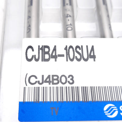 New Lot of 6 SMC CJ1B4-10SU4 Single Action Cylinder, ø4mm Bore, 10mm Stroke, 0.7MPa